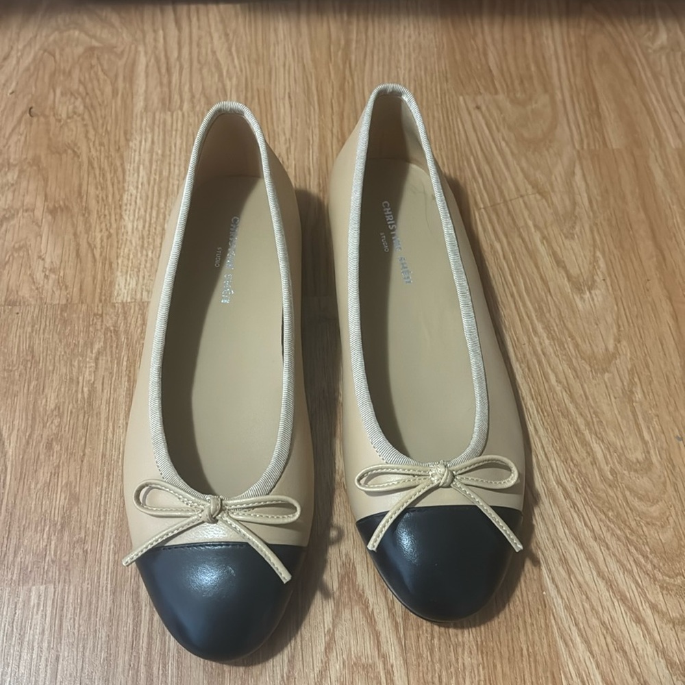 Chanel style ballet shoes